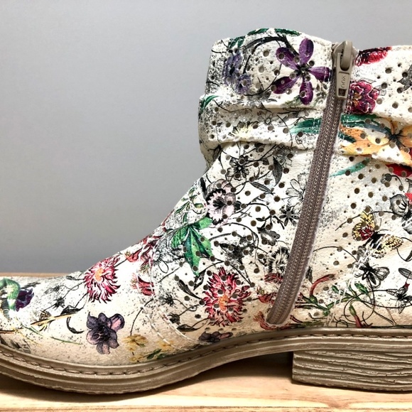 Rieker Floral Ankle Boots - Multicolor - Picture 6 of 13